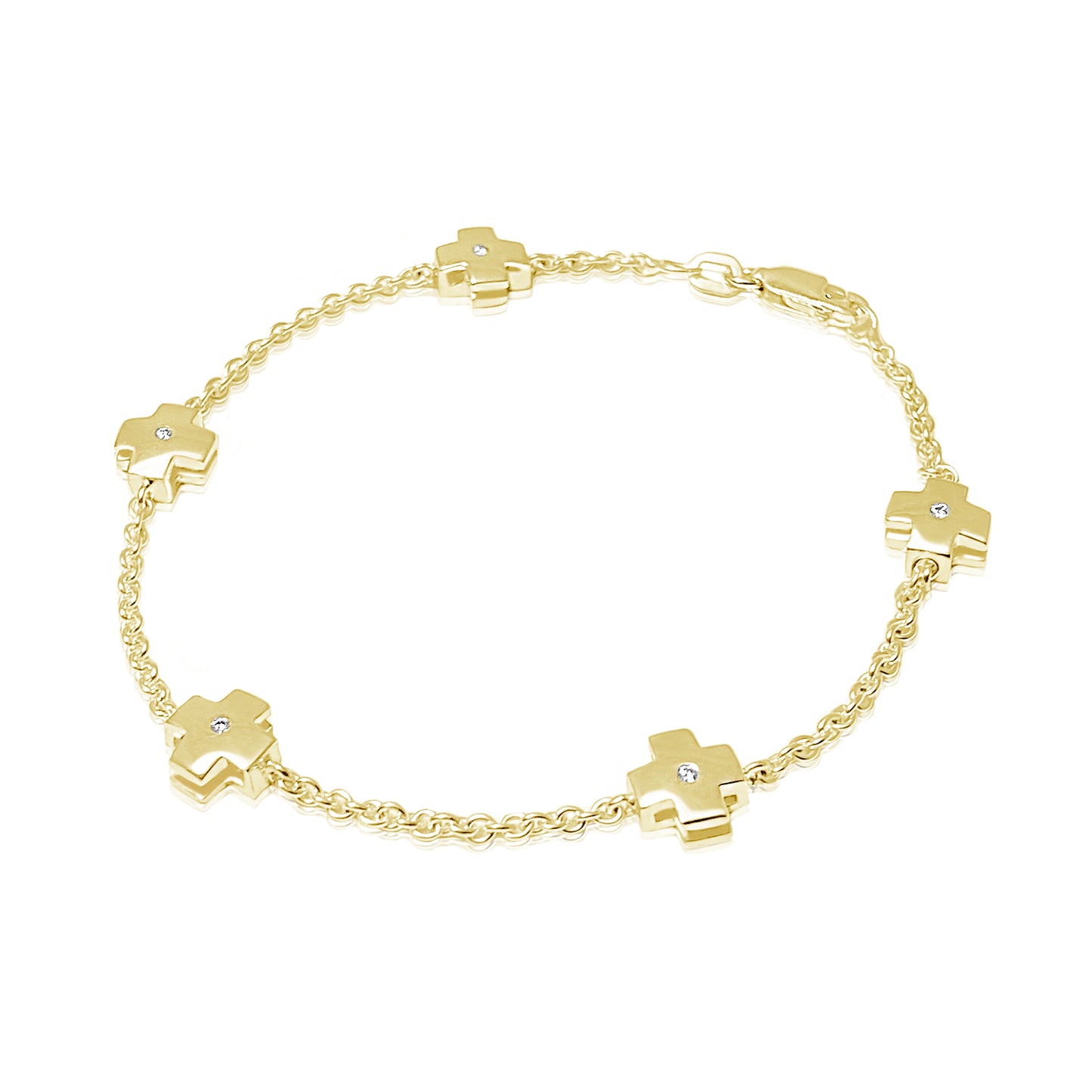 CLOVER BRACELET WITH DIAMONDS