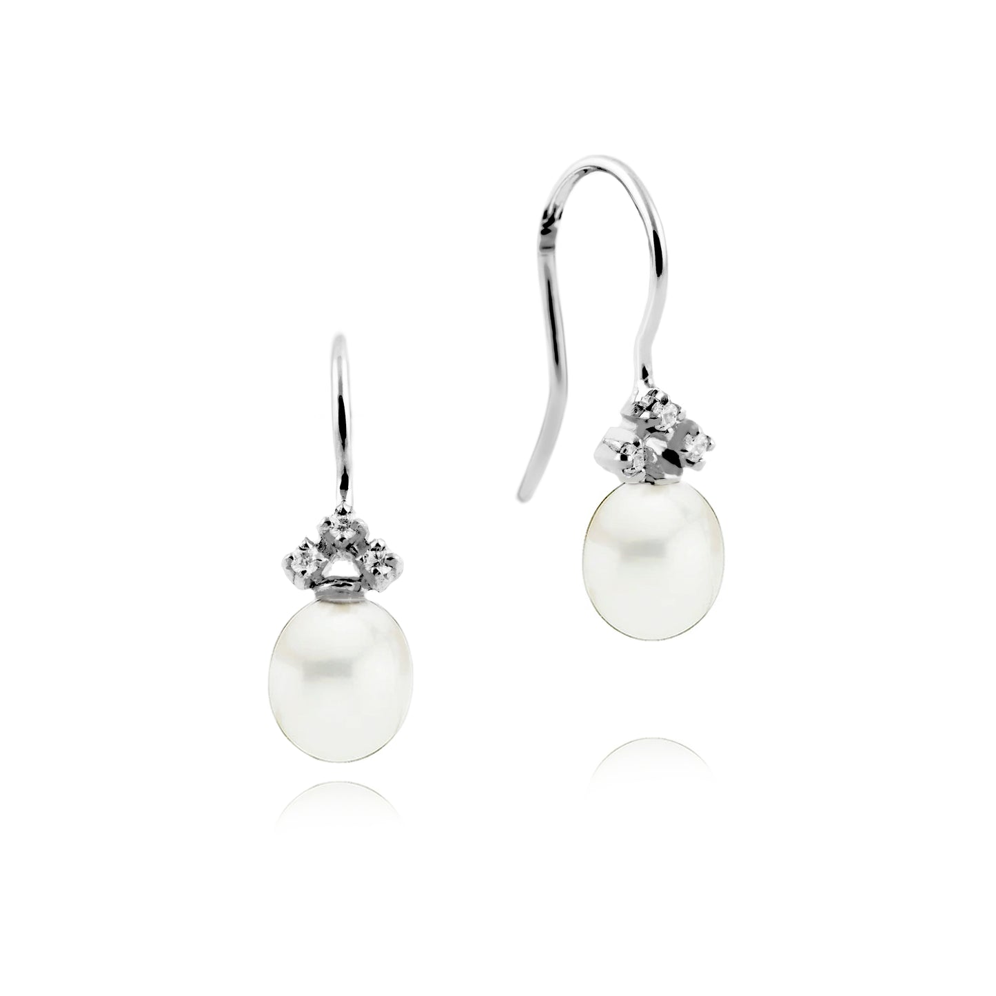 DIAMOND PEARL EARRINGS