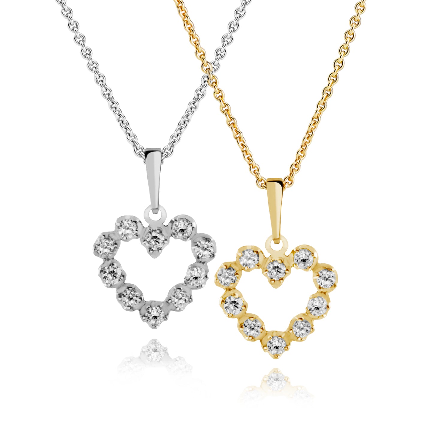 DIAMOND HEART PENDANT 0.30 CARAT