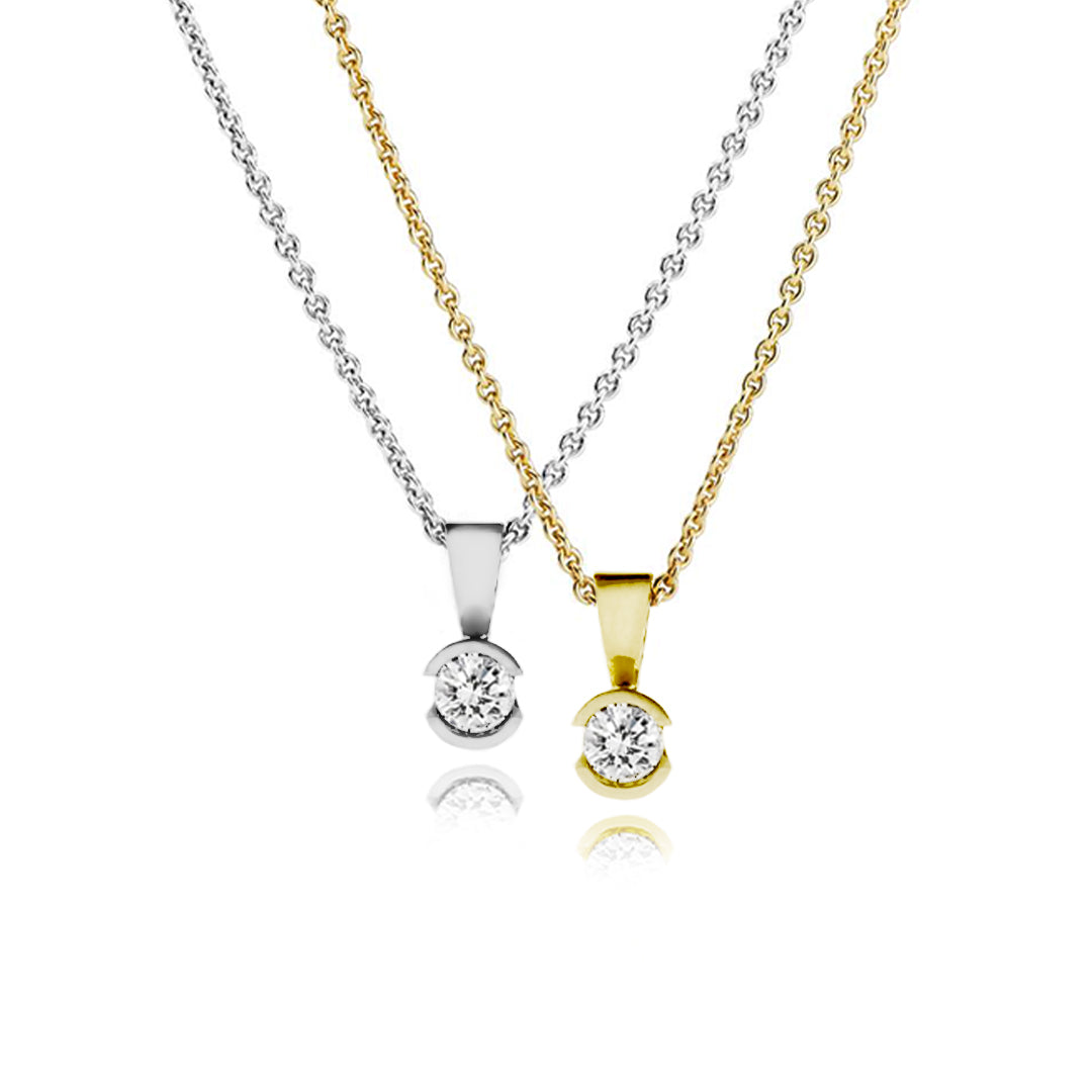 CONE SOLITAIRE PENDANT