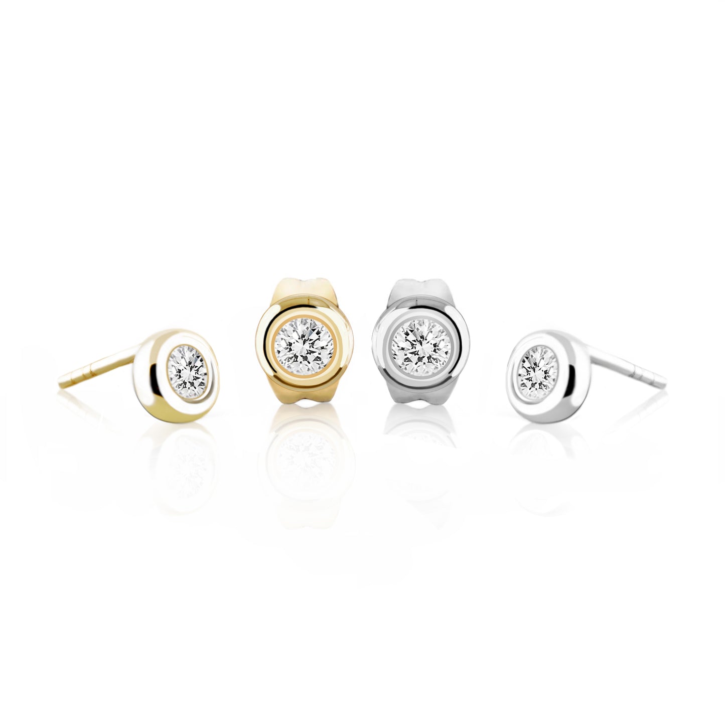 NOVA SOLITAIRE EARRINGS TOTAL 1.00 CARAT