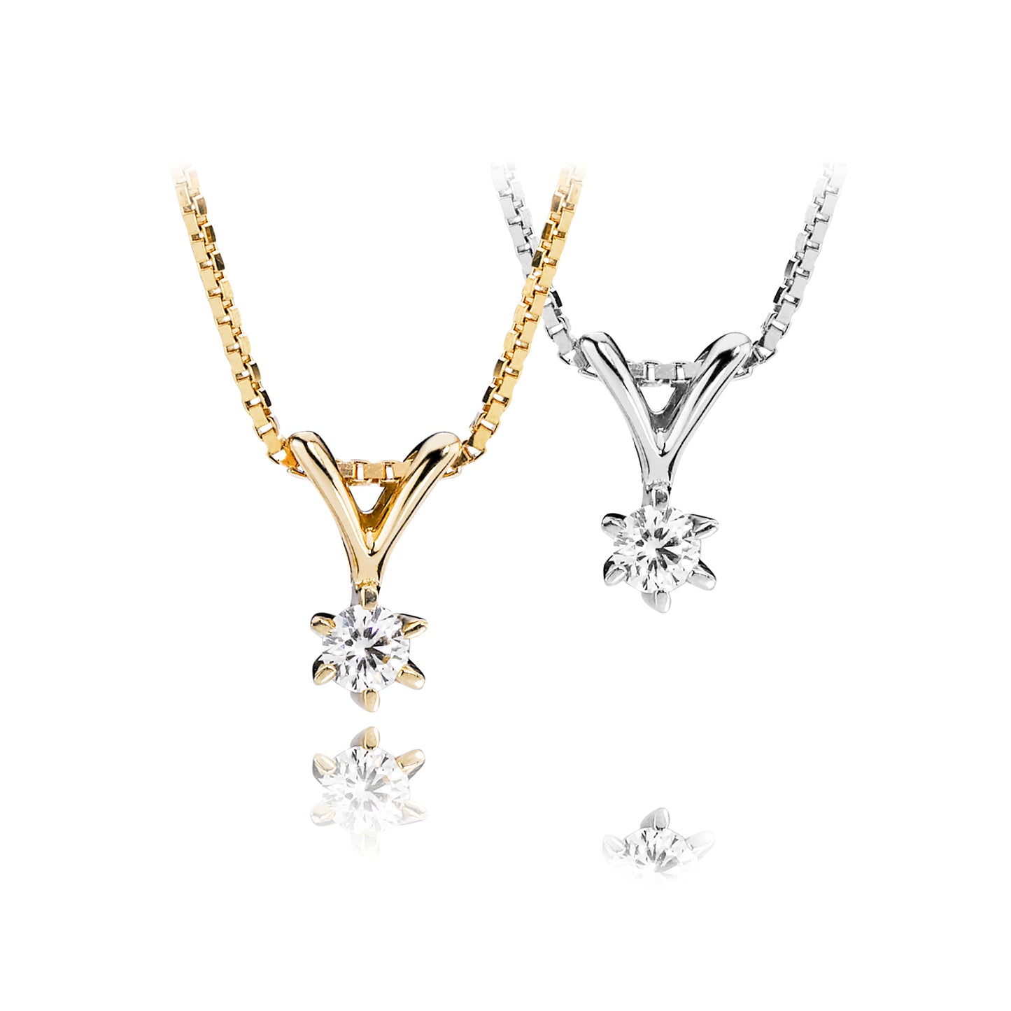 SISTINE SOLITAIRE PENDANT 0.16 CARAT