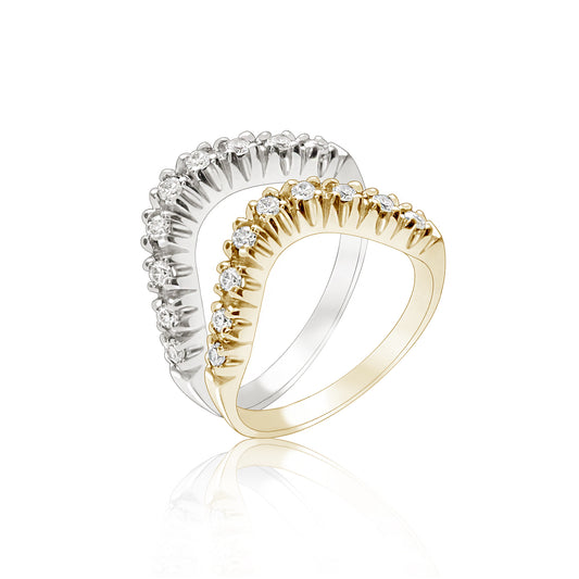 CURVE ETERNITY RING 0.02 CT.