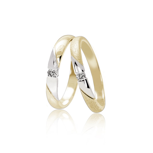 FOREST BAND RING WITH DIAMOND