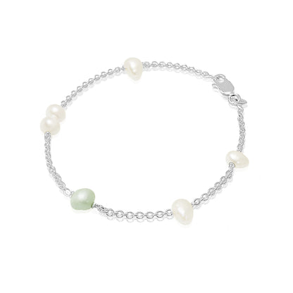 ANYA PEARL BRACELET GREEN