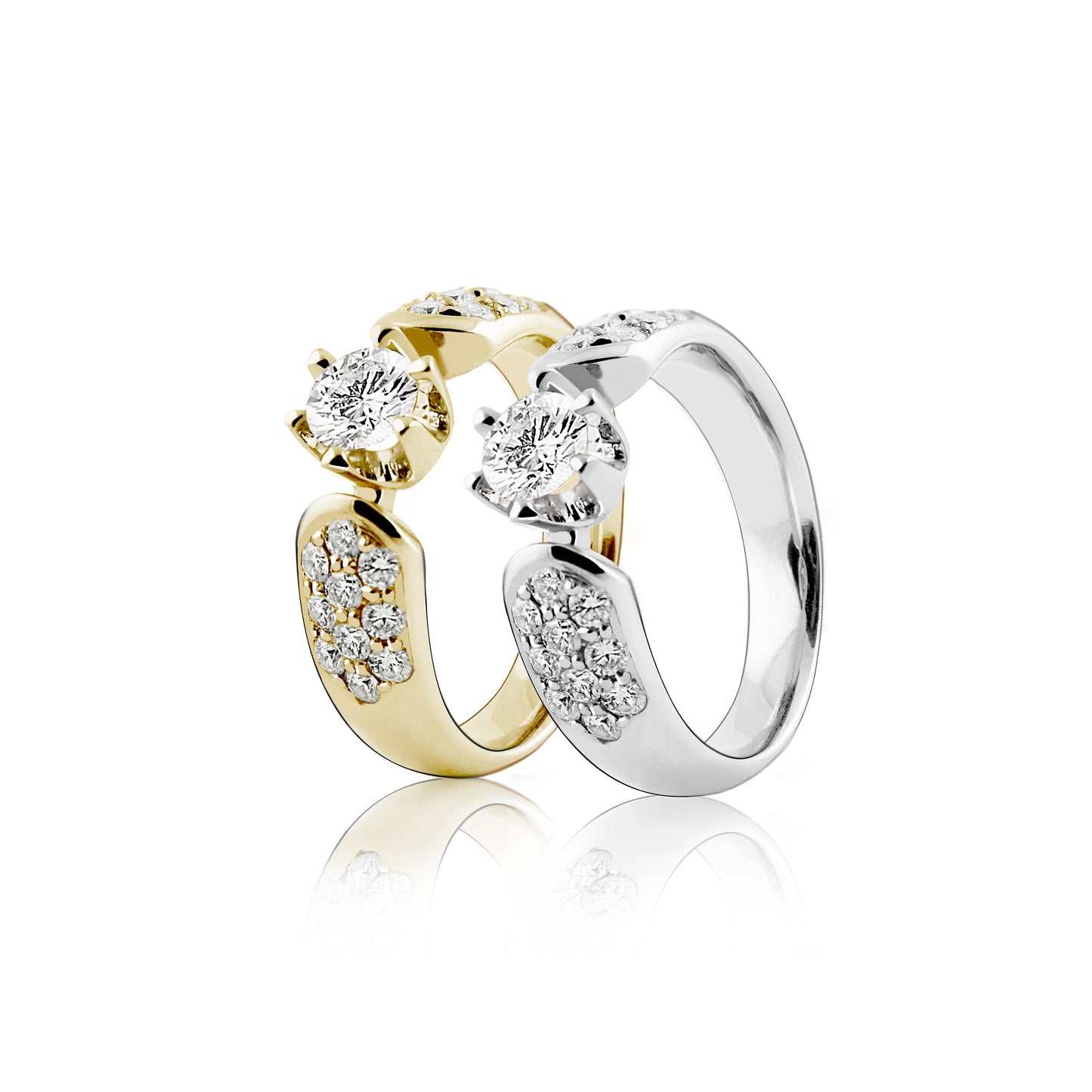 EMPIRE PAVÈ SOLITAIRE RING