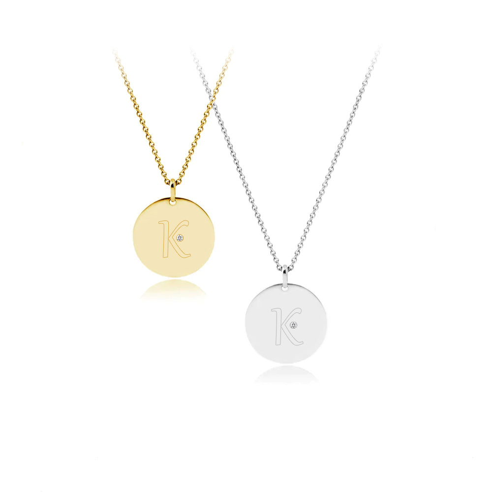 DOODLE VEDHÆNG 16,75 MM MED GRAVERING OG DIAMANT