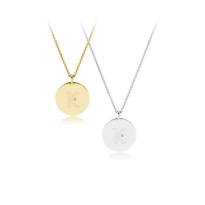 DOODLE VEDHÆNG 16,75 MM MED GRAVERING OG DIAMANT