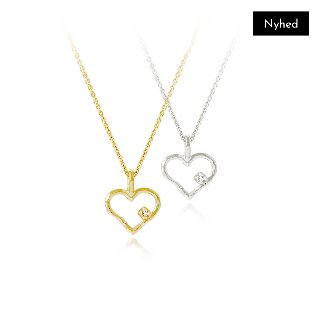 NATURA DIAMANT HJERTE VEDHÆNG