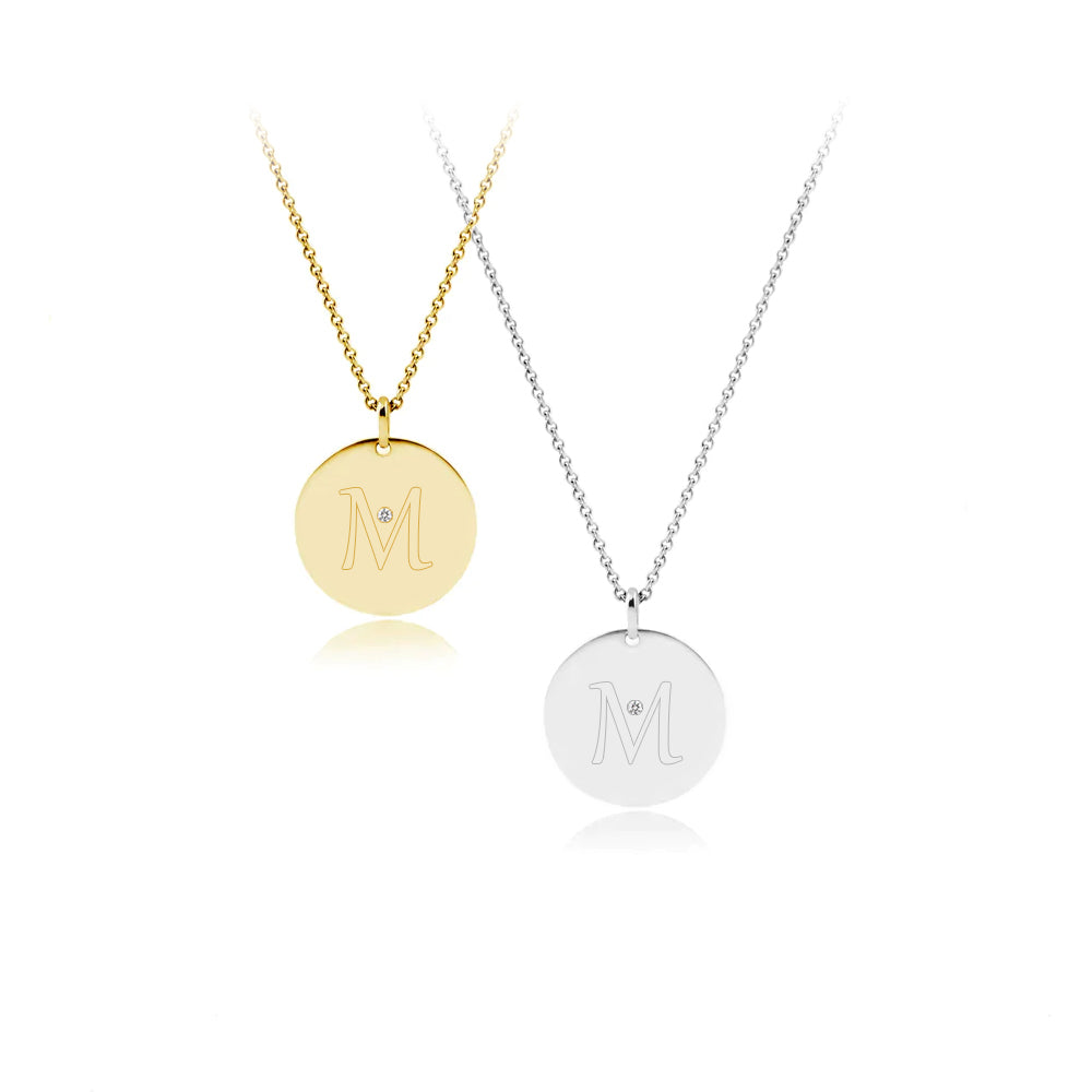 DOODLE VEDHÆNG 16,75 MM MED GRAVERING OG DIAMANT