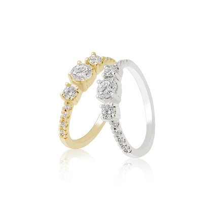 CANTATE AMERIQUE PAVÉ ETERNITY RING