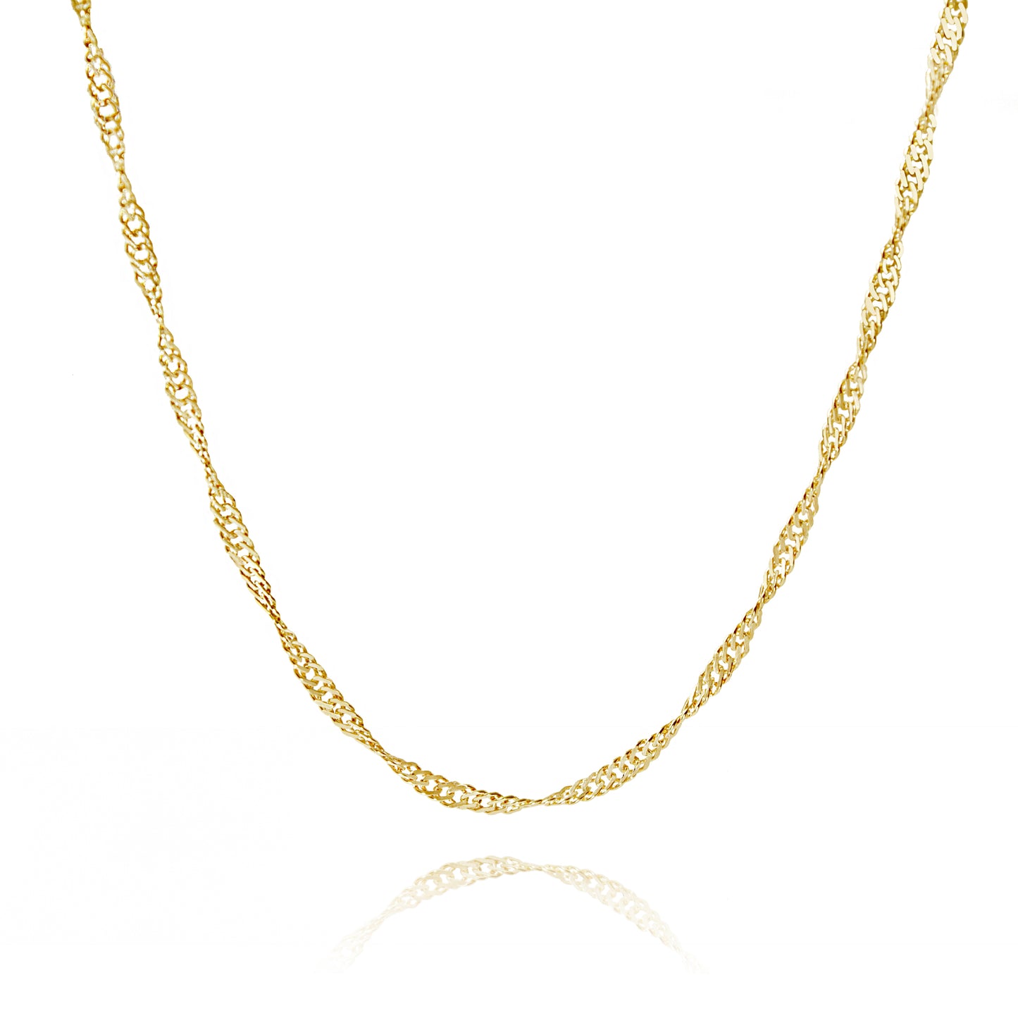 SINGAPORE NECKLACE 14 CARAT GOLD