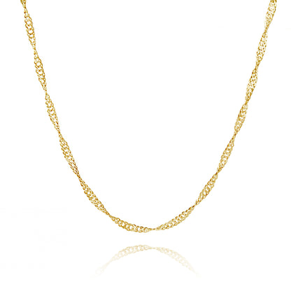 SINGAPORE NECKLACE 14 CARAT GOLD