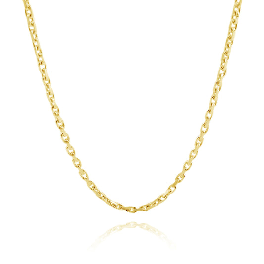 FACET ANCHOR NECKLACE 14 CARAT GOLD