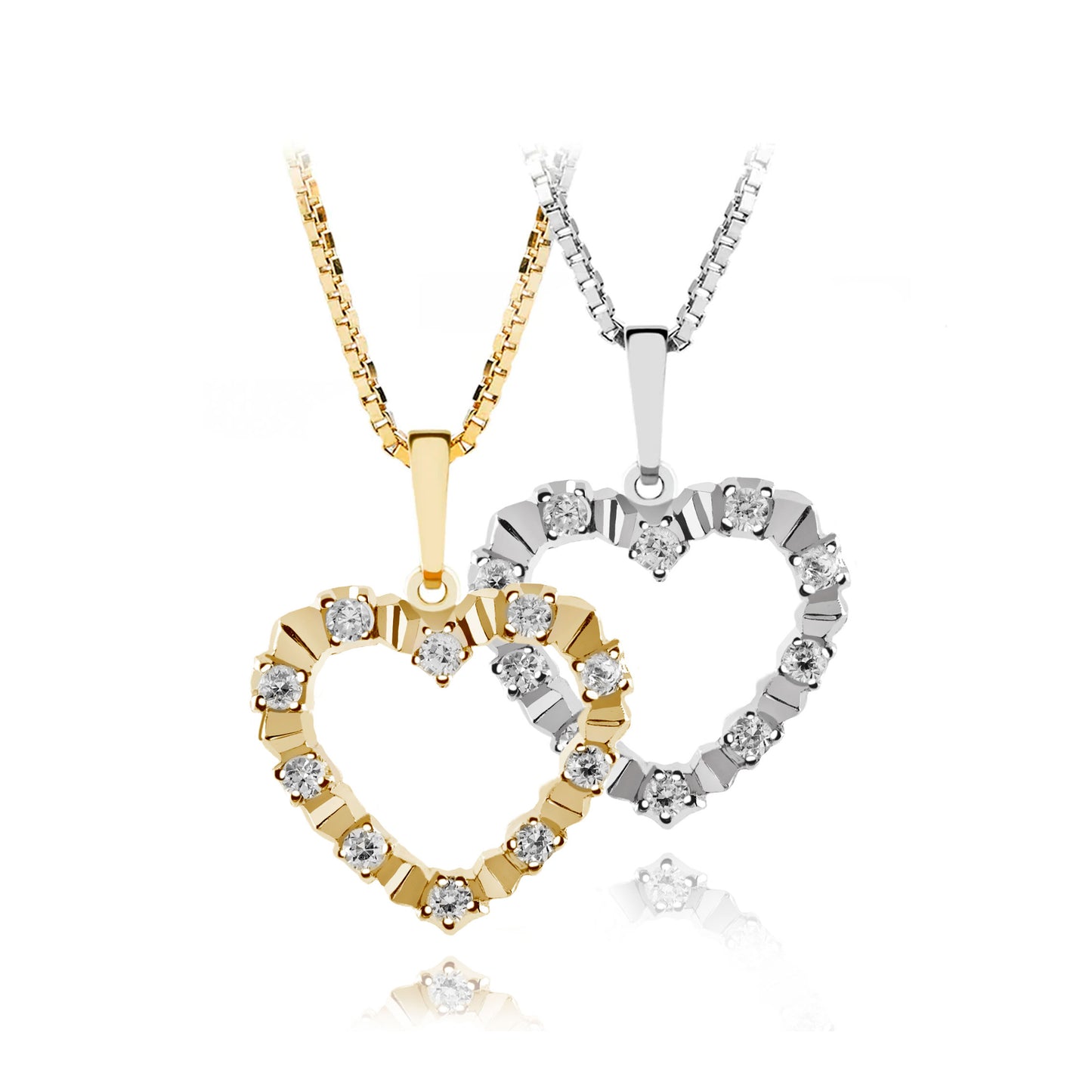 DIAMANT HJERTE VEDHÆNG