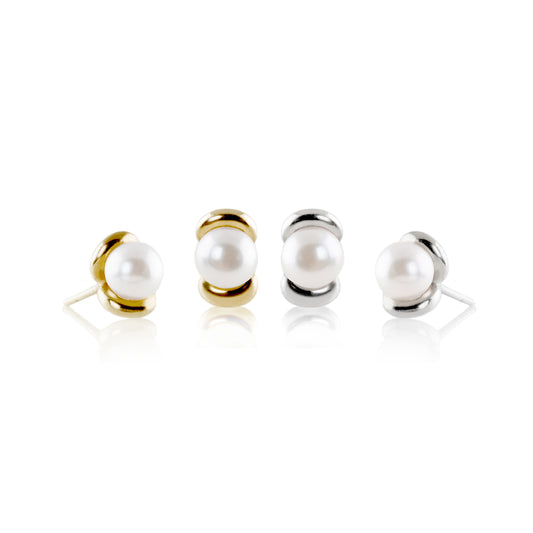 EARRINGS WITH CULTURED PEARLS