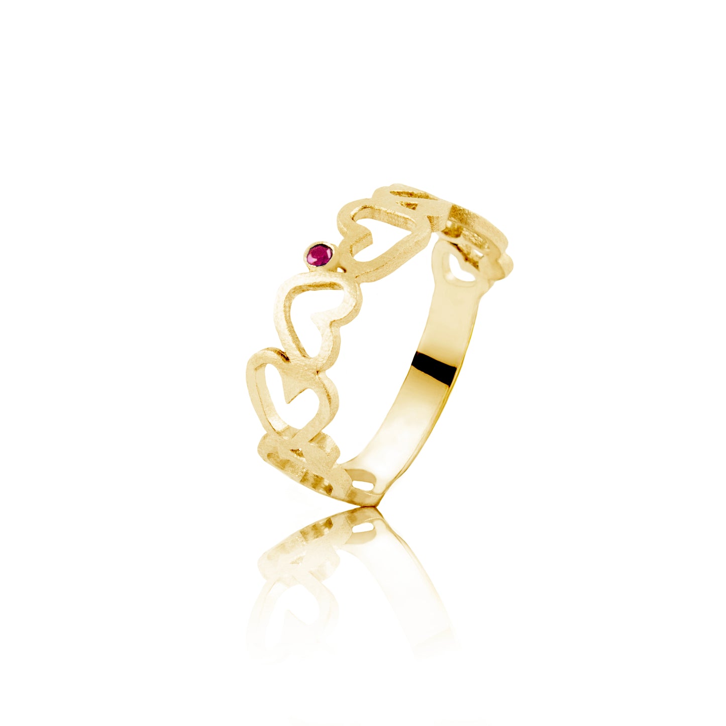 AMORA RING WITH RUBY