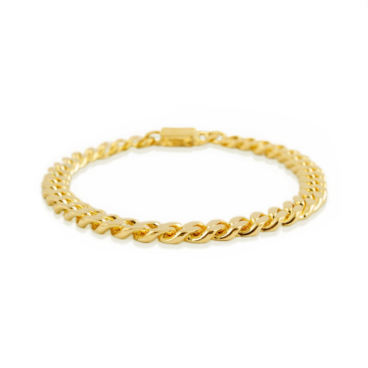 PANZER FACET BRACELET 14 CARAT GOLD