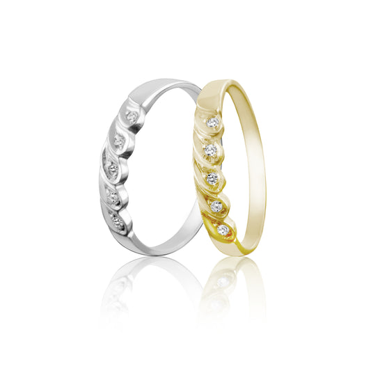 FEATHER ETERNITY RING