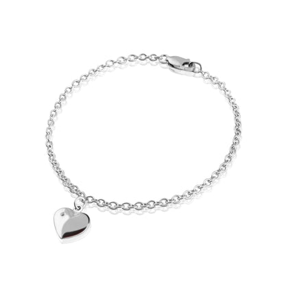 HEART BRACELET WITH DIAMOND