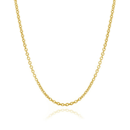 ROUND ANCHOR NECKLACE 14 CARAT GOLD