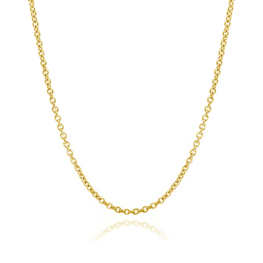 ROUND ANCHOR NECKLACE 14 CARAT GOLD