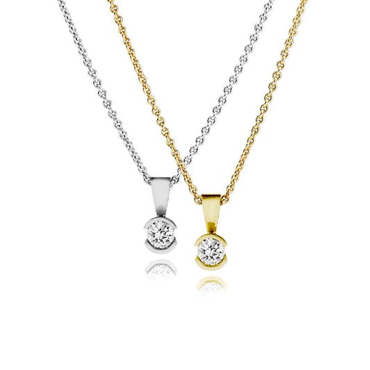 CONE SOLITAIRE PENDANT