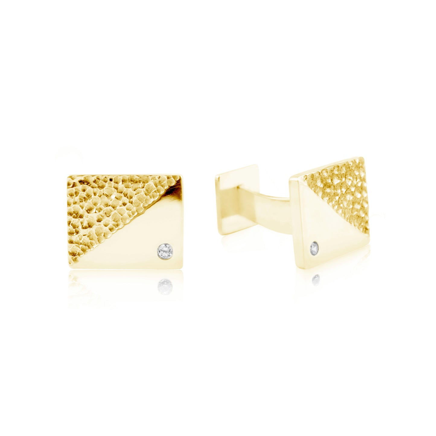 MOUNTAIN CUFFLINKS WITH DIAMONDS