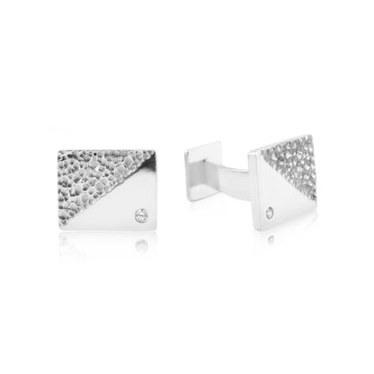 MOUNTAIN CUFFLINKS WITH DIAMONDS