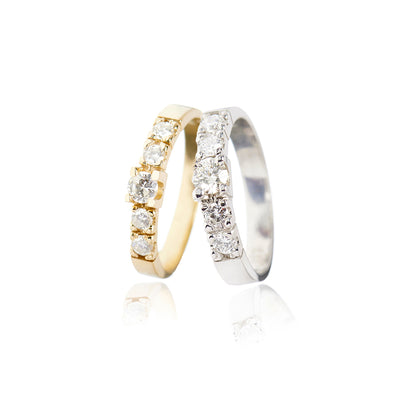 MENUET AMERIQUE ETERNITY RING 0.08 CT.