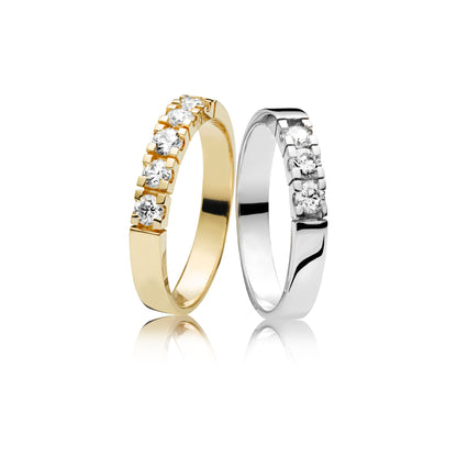 MENUET ETERNITY RING 0.15 CT.