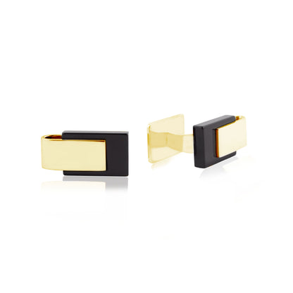 KURO CUFFLINKS WITH ONYX