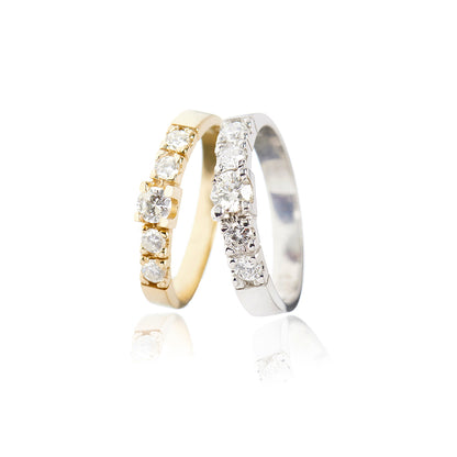 MENUET AMERIQUE ETERNITY RING 0.05 CT.