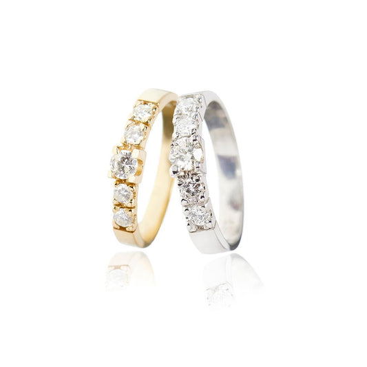 MENUET AMERIQUE ETERNITY RING TOTAL 0.49 CARAT