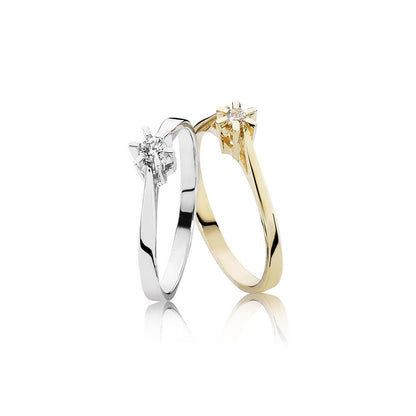 SATINA SOLITAIRE RING 0.03 CARAT