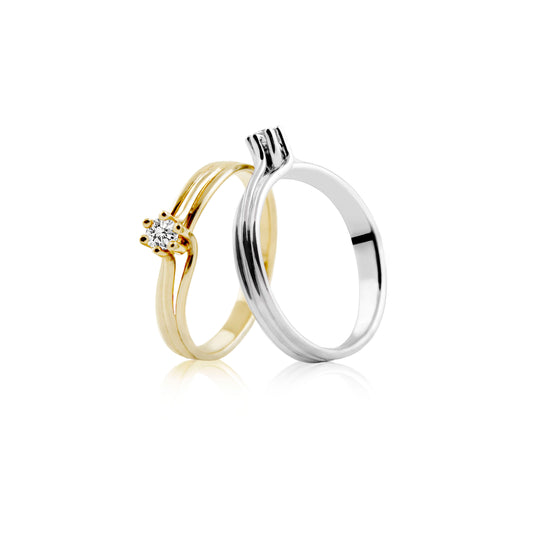 STRING SOLITAIRE RING